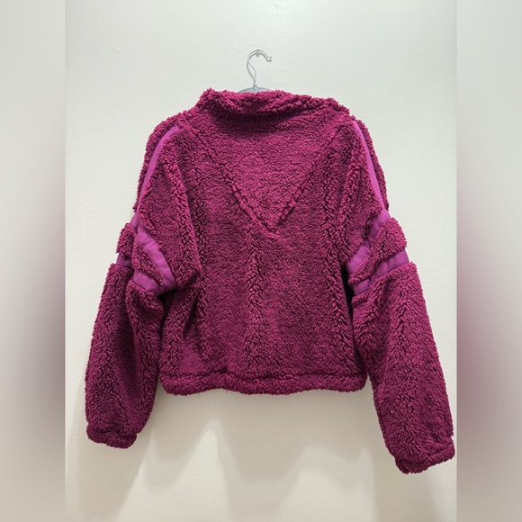 Free people movement Nantucket teddy fleece in Açaí XS - Picture 3 of 5